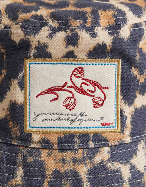 Becksondergaard leopa cotton bucket hat in leopard print, 2 of 3