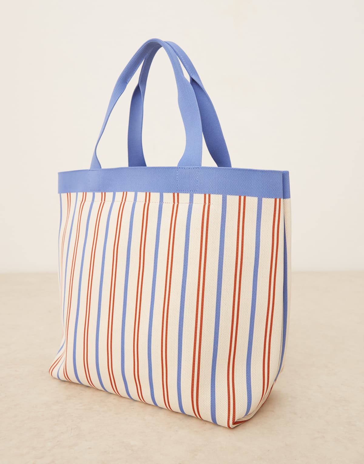 Becksondergaard lillian stripe canvas tote bag in multi