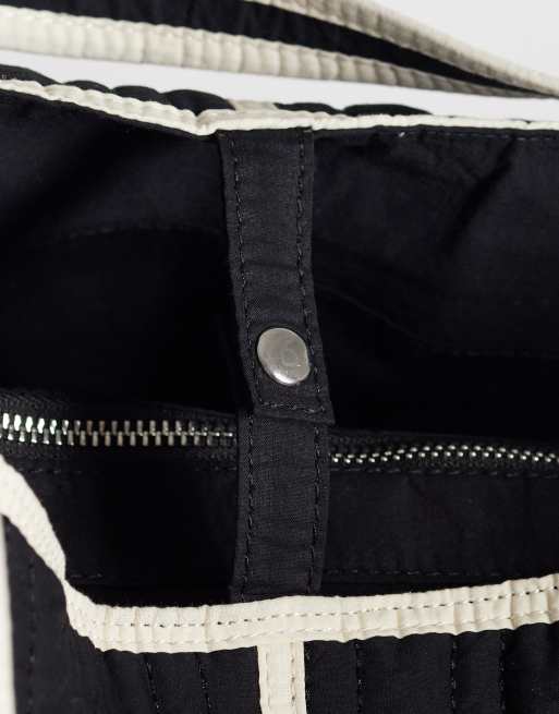 Becksondergaard raika quilted cotton slouchy tote bag in black , 4 of 4
