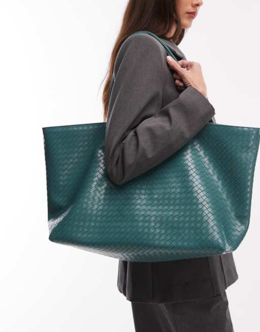 Becksondergaard – Rallo Lottie – Pleciona turkusowa torba typu tote , 3 z 4