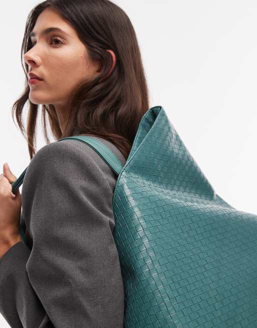 Becksondergaard – Rallo Lottie – Pleciona turkusowa torba typu tote , 4 z 4
