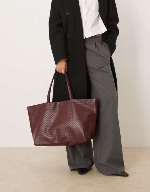 Becksöndergaard - Rallo Lottie - Vævet bordeauxrød tote-taske, 2 af 4