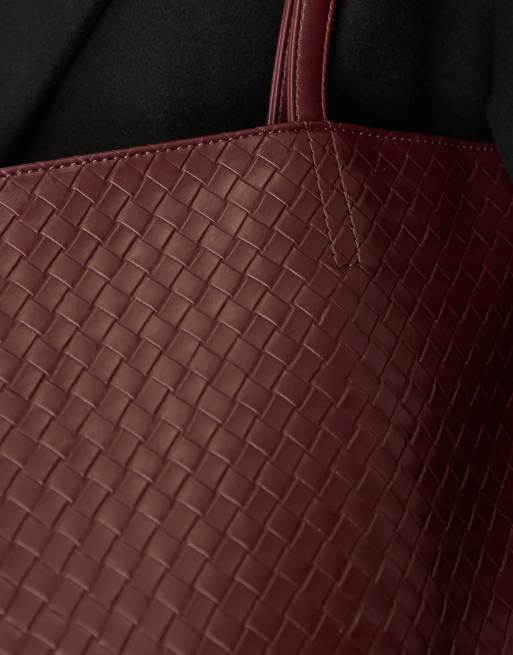 Becksöndergaard - Rallo Lottie - Vævet bordeauxrød tote-taske, 4 af 4