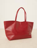 [Becksondergaard] Becksondergaard Rallo Lottie woven tote bag in red No Size RED