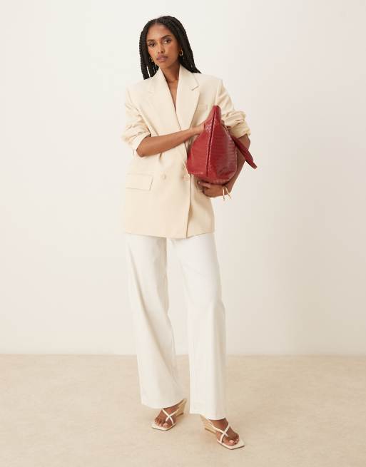 Becksondergaard rallo lottie woven tote bag in red