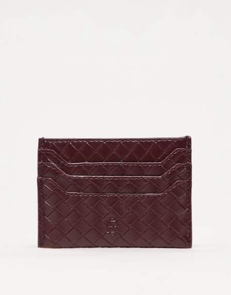 Becksondergaard rallo woven card holder in burgundy - view 1