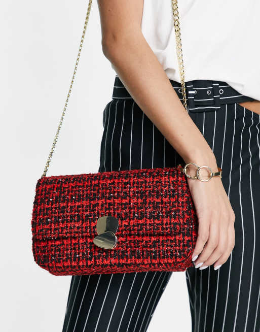 Sac sandro best sale tweed rouge