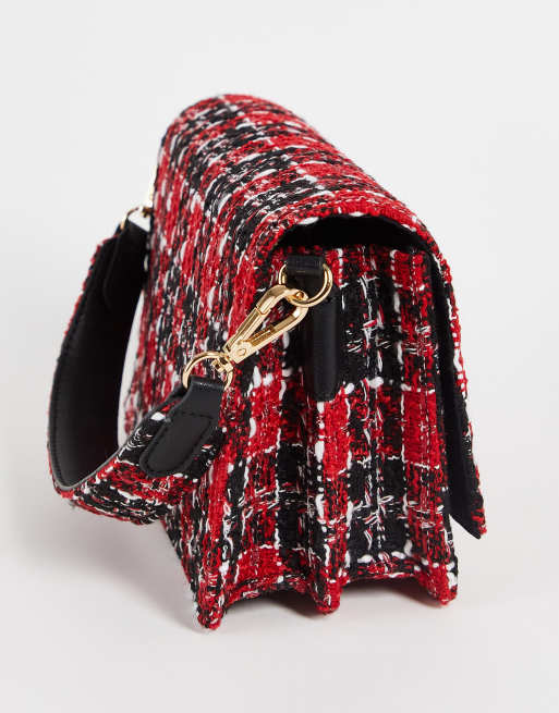 Becksondergaard tweed style crossbody bag in black ASOS