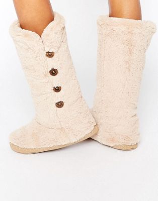 knee high boot slippers