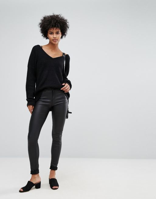 Beklædte skinny jeans fra Vero Moda, 4 af 4