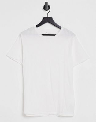 фото Белая футболка из органического хлопка knowledge cotton apparel-белый