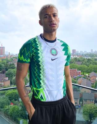 фото Белая футболка nike football nigeria stadium home-белый