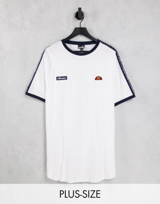 фото Белая футболка с лентой ellesse plus fede-белый