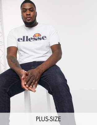 фото Белая футболка с логотипом ellesse plus-белый