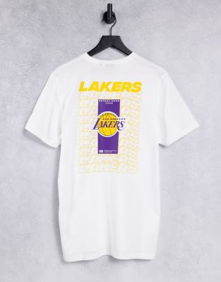 фото Белая футболка с логотипом команды «la lakers» на спине new era nba-белый