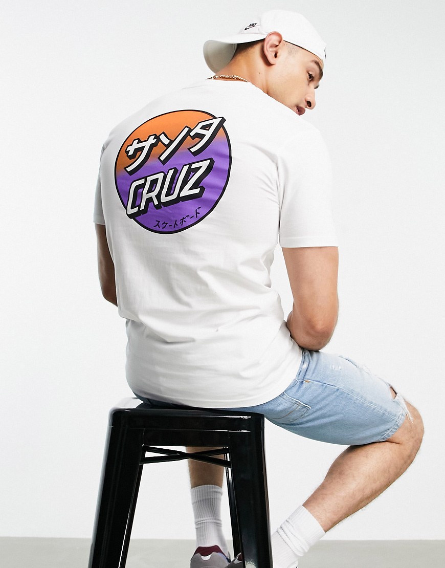 Белая футболка с логотипом с эффектом выцветания -Белый Santa Cruz 11741697