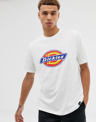 фото Белая футболка с принтом dickies-белый