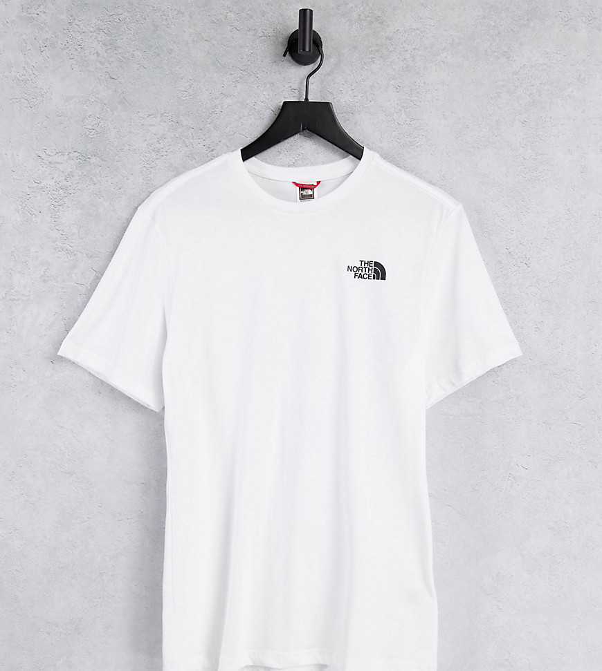 Белая футболка с вертикальным принтом – эксклюзивно для ASOS-Белый North face 12049591