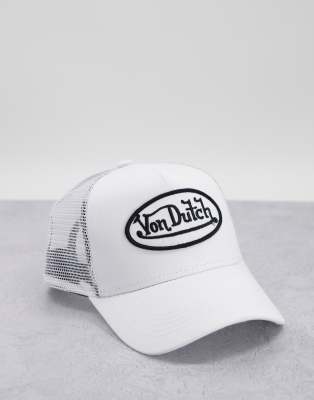 фото Белая кепка von dutch-белый