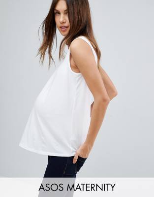 фото Белая майка asos design maternity ultimate-белый asos maternity