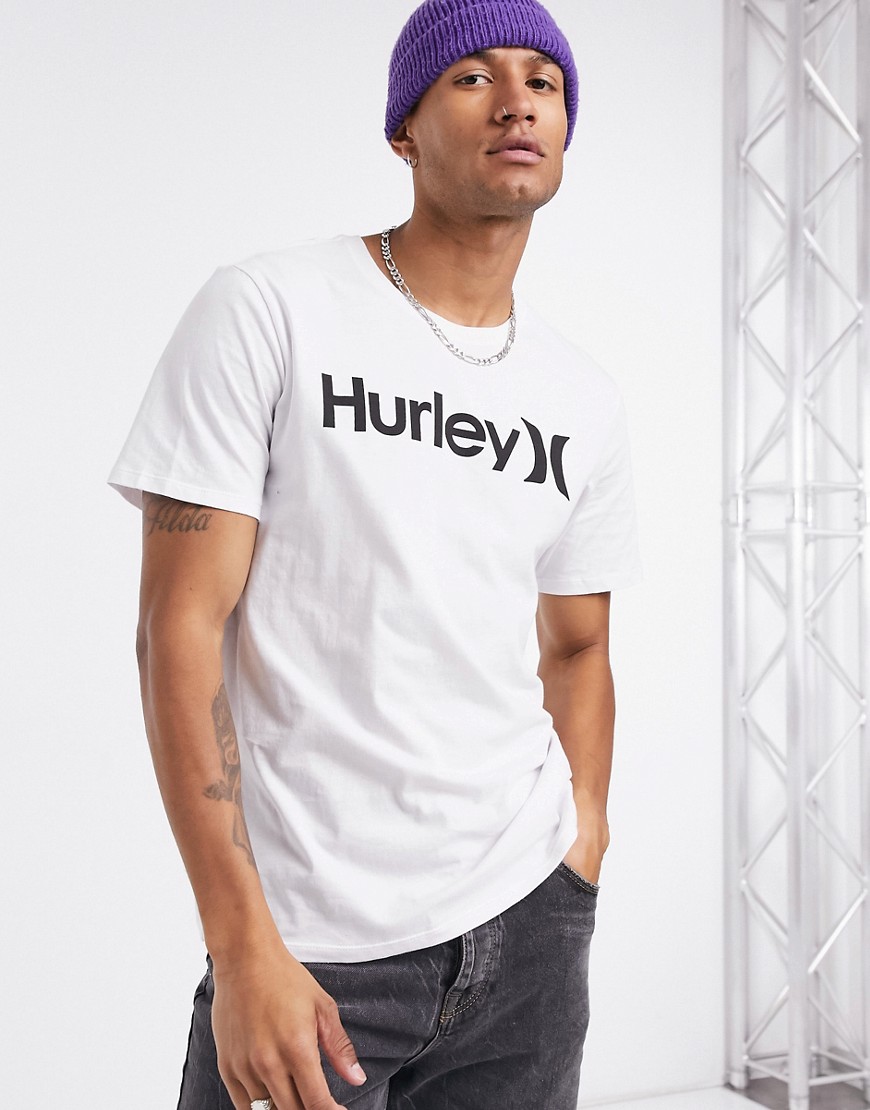 фото Белая плотная футболка hurley one & only-белый