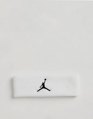 фото Белая повязка на голову nike jordan-белый