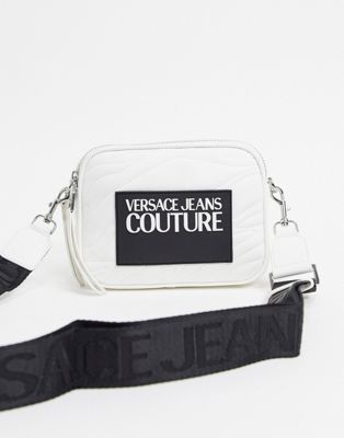 versace jeans white bag