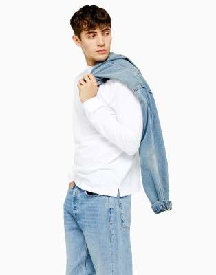 фото Белая водолазка topman-белый