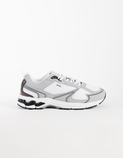 Belier 88 runner sneakers in gray & brown - view 1