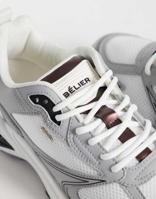Belier 88 runner sneakers in gray & brown, 2 of 5