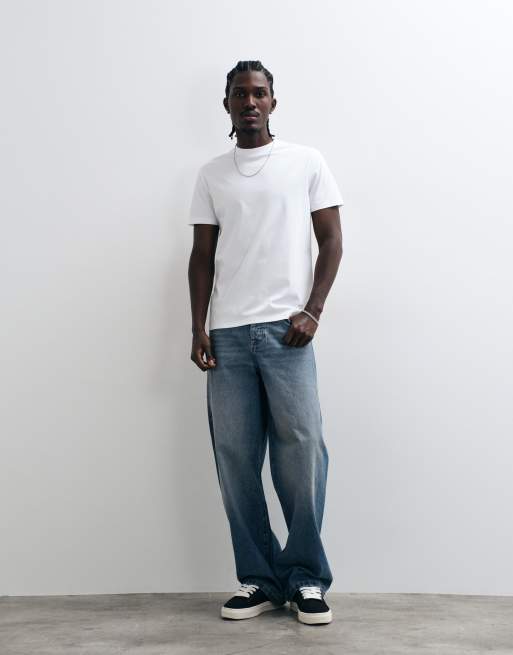 Belier mercerised logo 100% cotton  t-shirt in white, 2 of 5