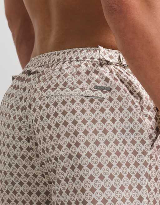 Belier – Mockafärgade badshorts med emblem, 2 av 5