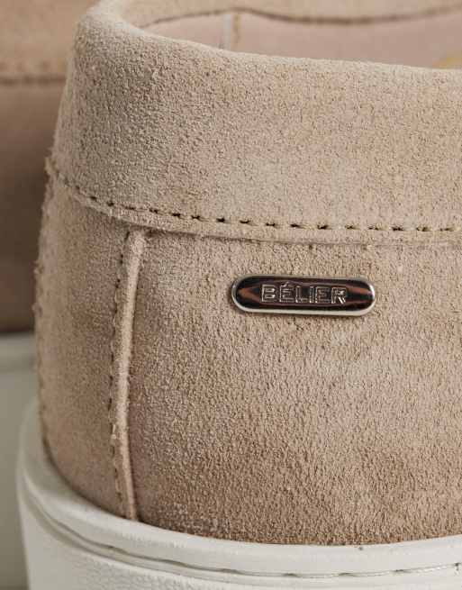 Belier monoco teksturerede loafers i taupe, 3 af 4