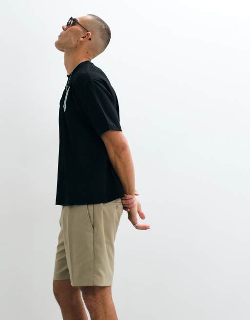 Belier relaxed fit tailored shorts in light beige, 3 of 5