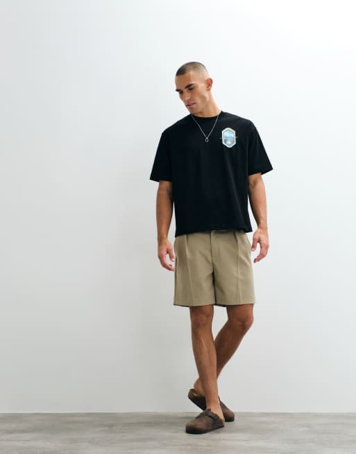 Belier sicilian view back print graphic t-shirt in black, 2 of 5