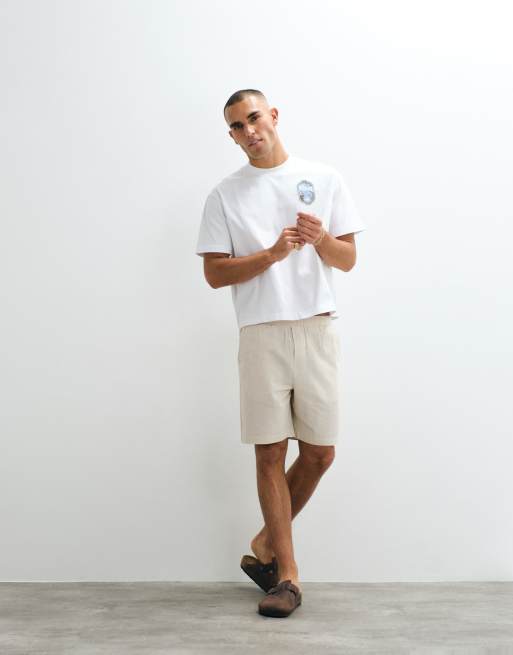Belier sicilian view back print graphic t-shirt in white, 3 of 5