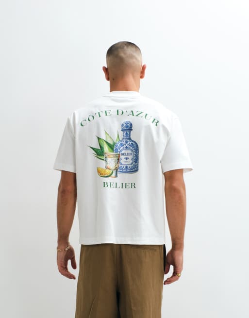 Belier - T-shirt avec imprimé tequila au dos - Blanc cassé, 5 de 5