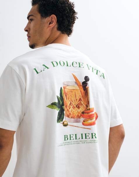 Belier T-shirt z nadrukiem graficznym na plecach w kolorze off white - view 1