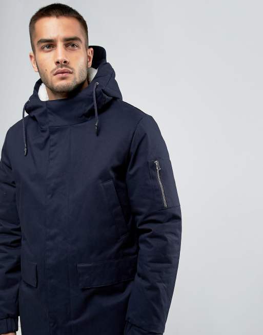 Bellfield Borg Lined Parka With Hood