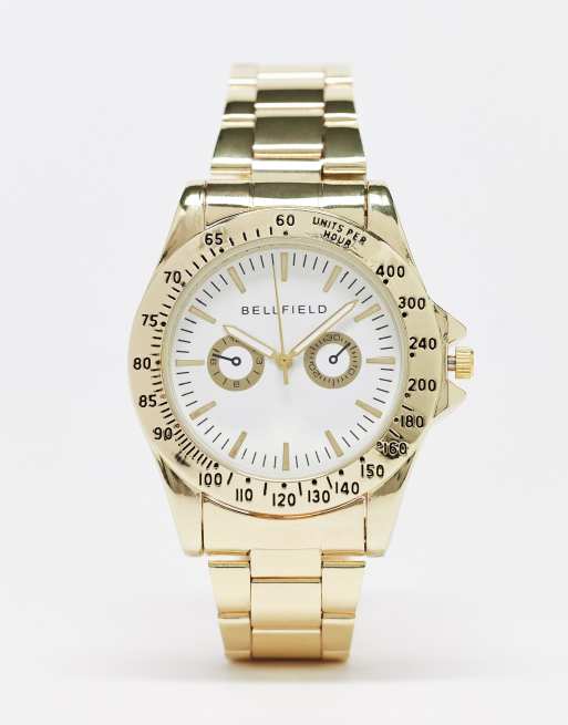 Gold chunky watch womens new arrivals