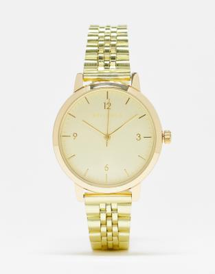 Bellfield chunky link strap watch in gold - Click1Get2 Promotions