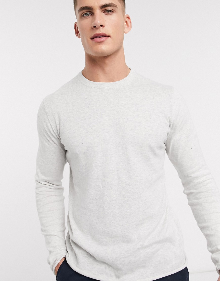 Bellfield - maglione lavorato grigio