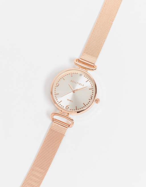 Bellfield watch 2025 rose gold