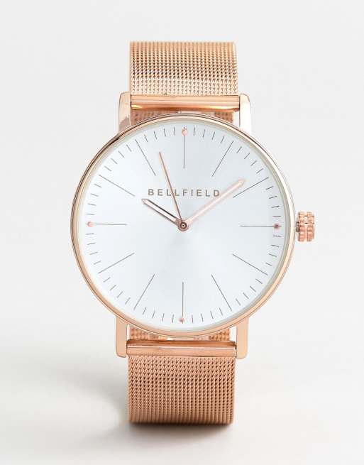 Bellfield watch hot sale rose gold