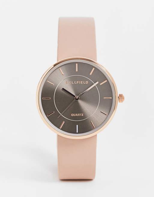 Bellfield - Roségouden horloge met smal bandje