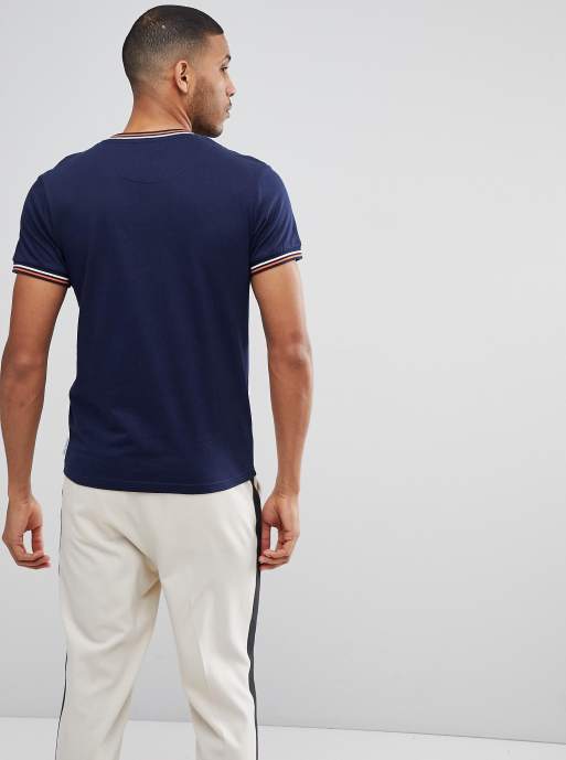 Bellfield - T-shirt color block avec bords en maille, 2 de 4
