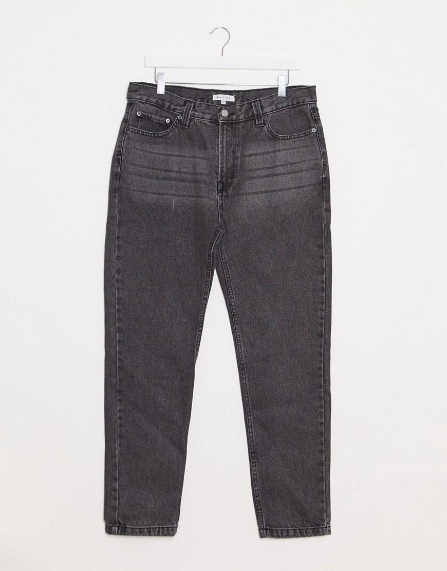 Bellfield Tapered Jeans In Light Washed Black