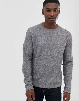 Bellfield textured jumper-Grey Grey