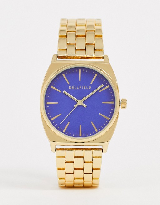 Bellfield womens bracelet watch with blue dial