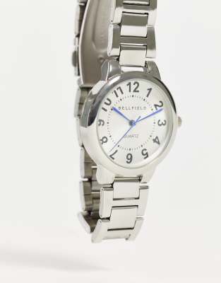 Bellfield Womens Silver Watch With White Dial ModeSens